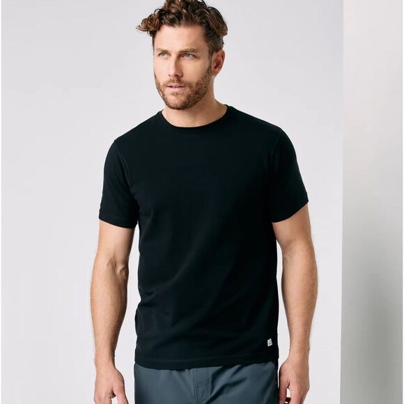 Vuori Men's Tuvalu Tee Performance Tee BLACK  BEST SELLER NWT $68 - Picture 1 of 5